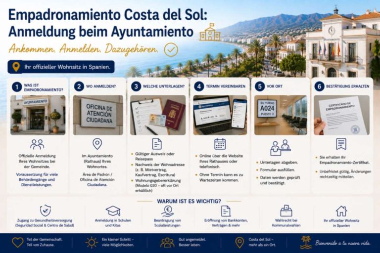Empadronamiento Costa del Sol: Anmeldung beim Ayuntamiento