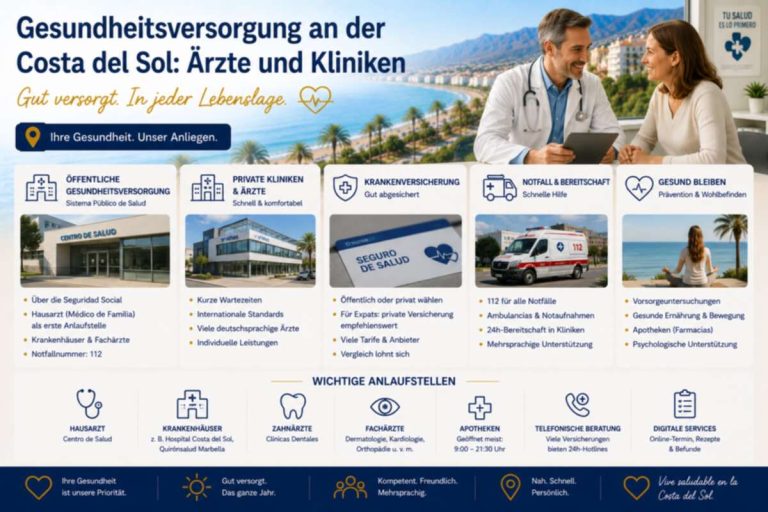 Gesundheitsversorgung an der Costa del Sol: Ärzte und Kliniken