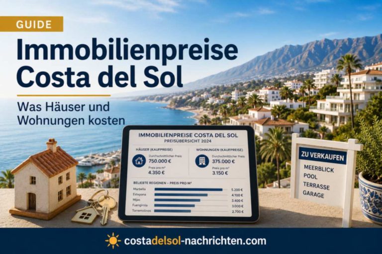 Immobilienpreise Costa del Sol 2026: Was Häuser und Wohnungen kosten