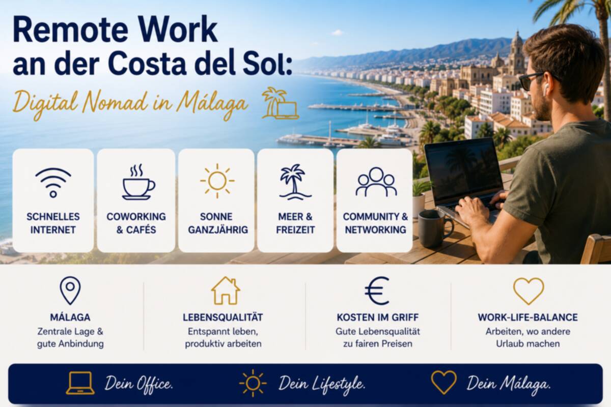 Remote Work an der Costa del Sol: Digital Nomad in Málaga