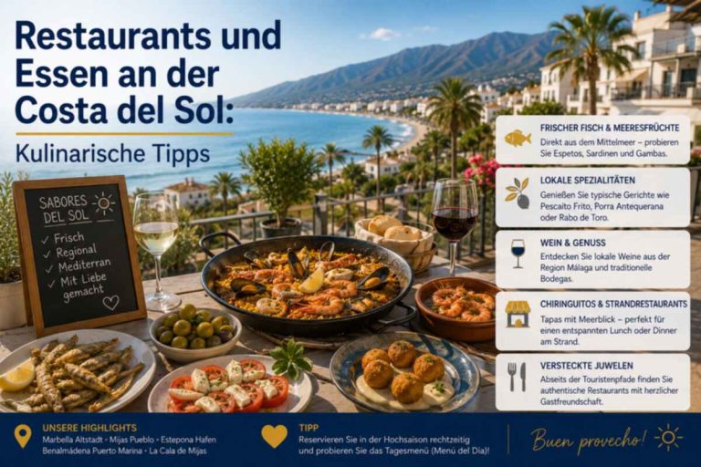 Restaurants und Essen an der Costa del Sol: Kulinarische Tipps