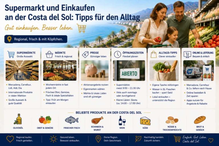 Supermarkt und Einkaufen an der Costa del Sol: Tipps für den Alltag