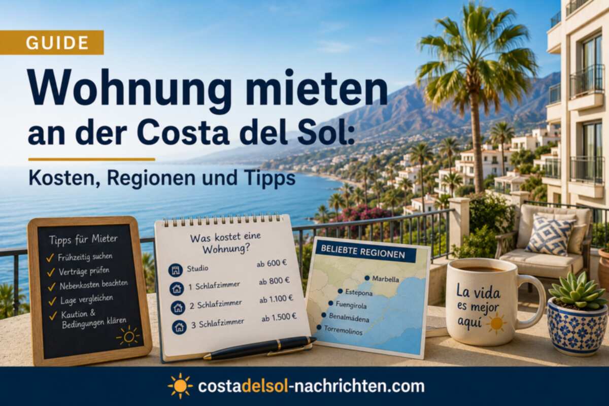 Wohnung mieten an der Costa del Sol: Kosten, Regionen und Tipps 2026