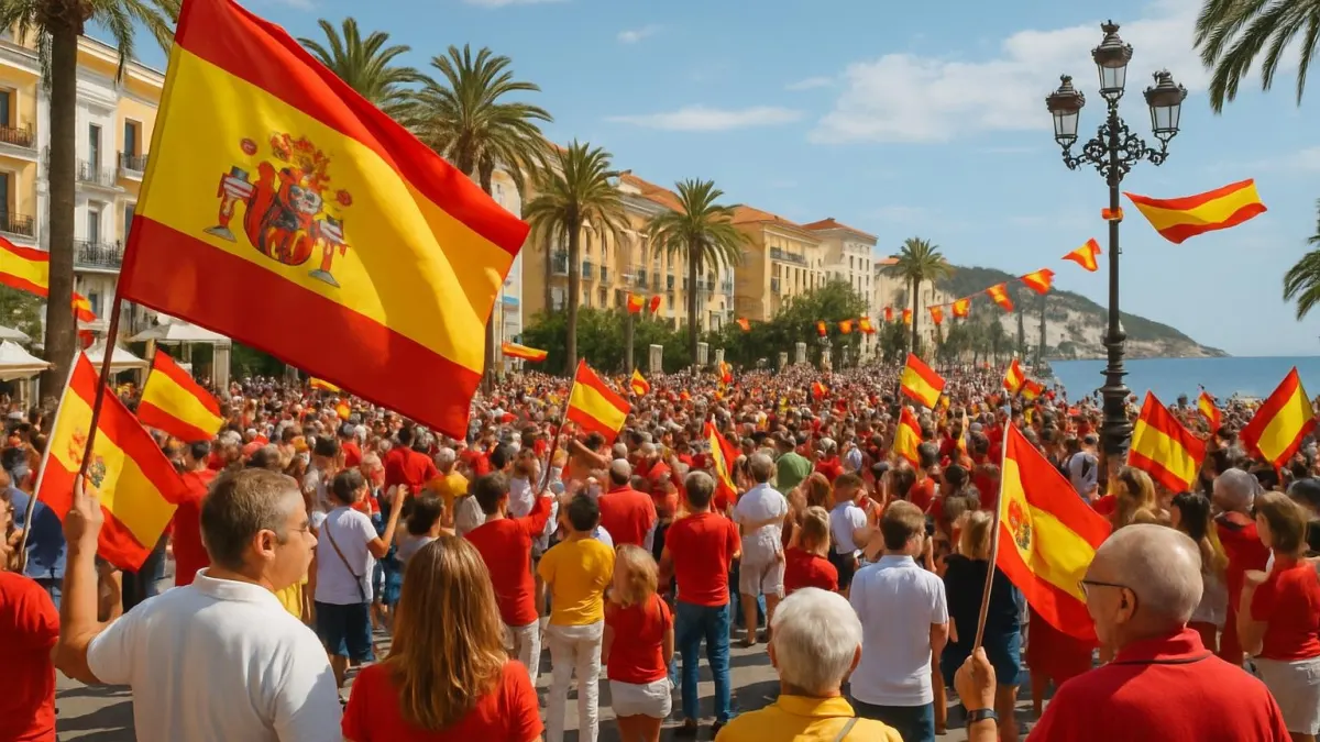 Nationalfeiertag Spaniens am 12. Oktober in Estepona