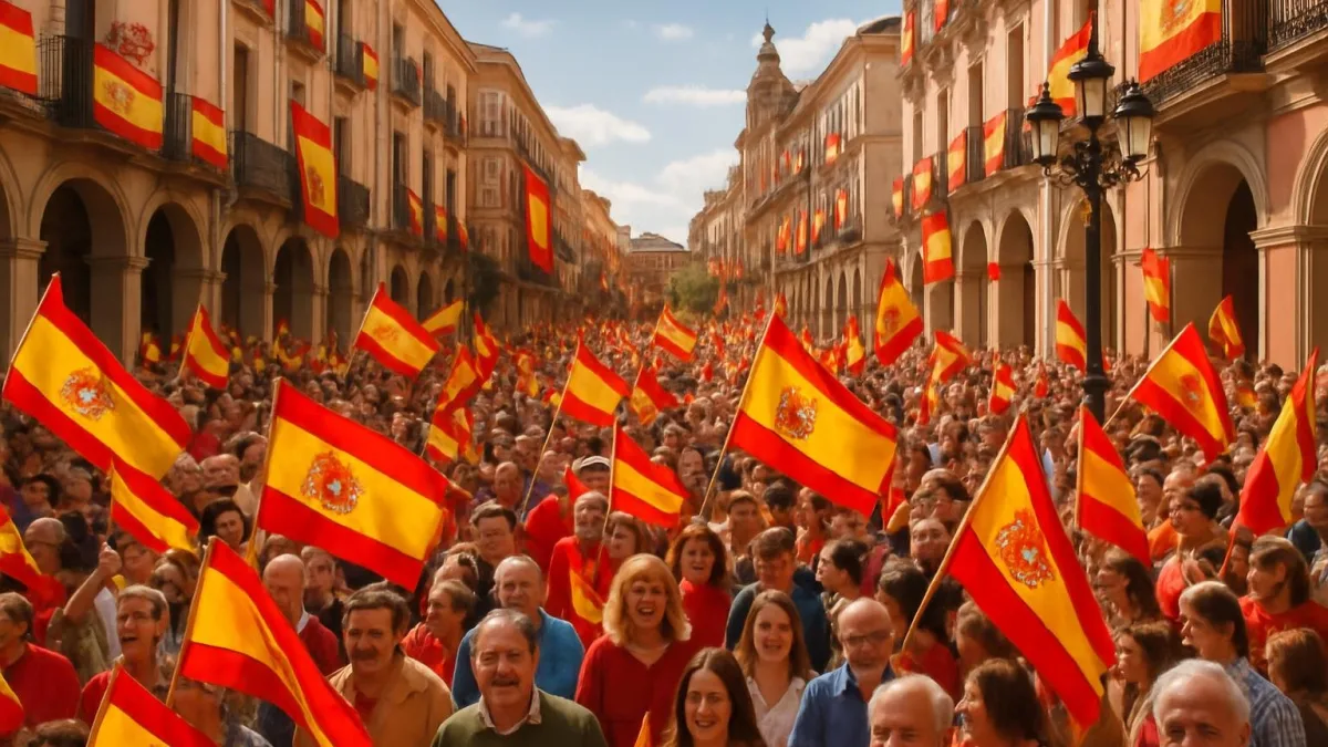 Nationalfeiertag Spaniens am 12. Oktober in Nerja