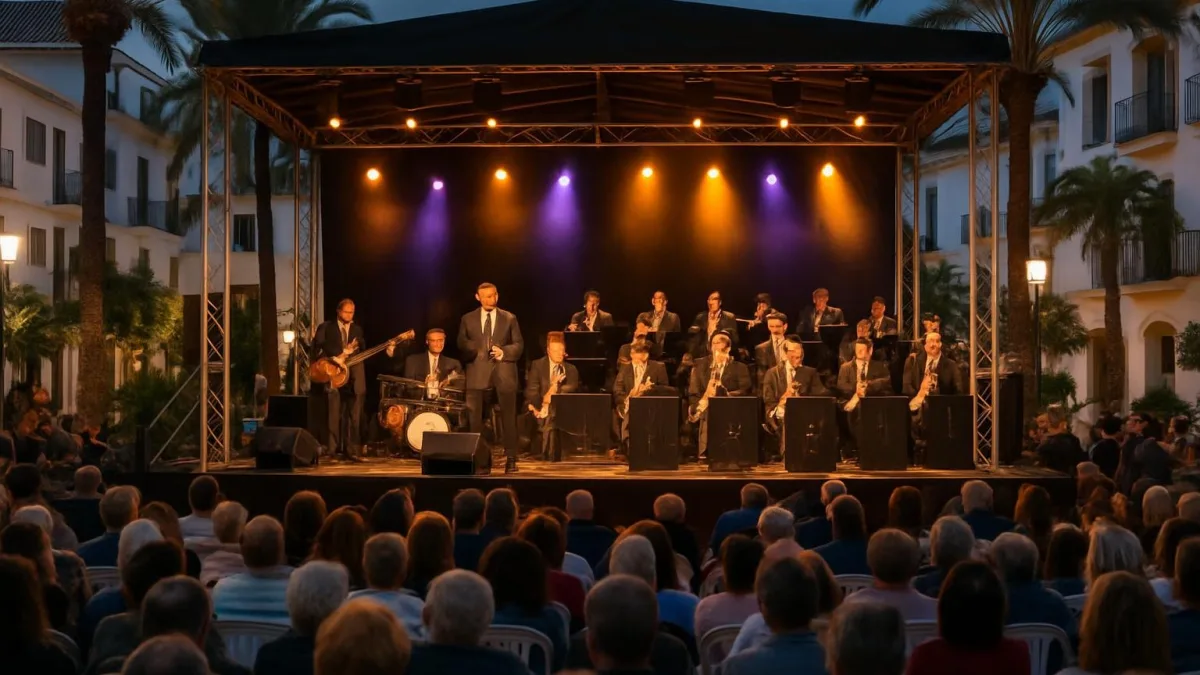 Konzert der Insostenible Big Band mit ‚Los Reyes del Swing‘ in Estepona