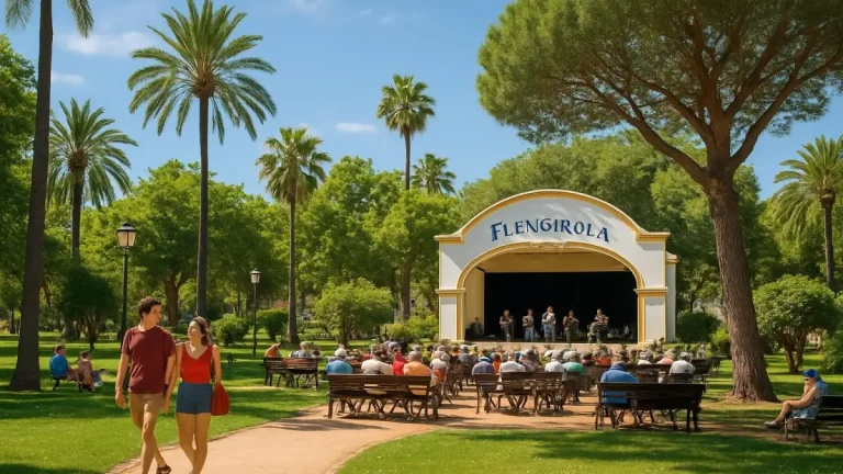 Kulturelles Programm im August im Parque de España in Fuengirola