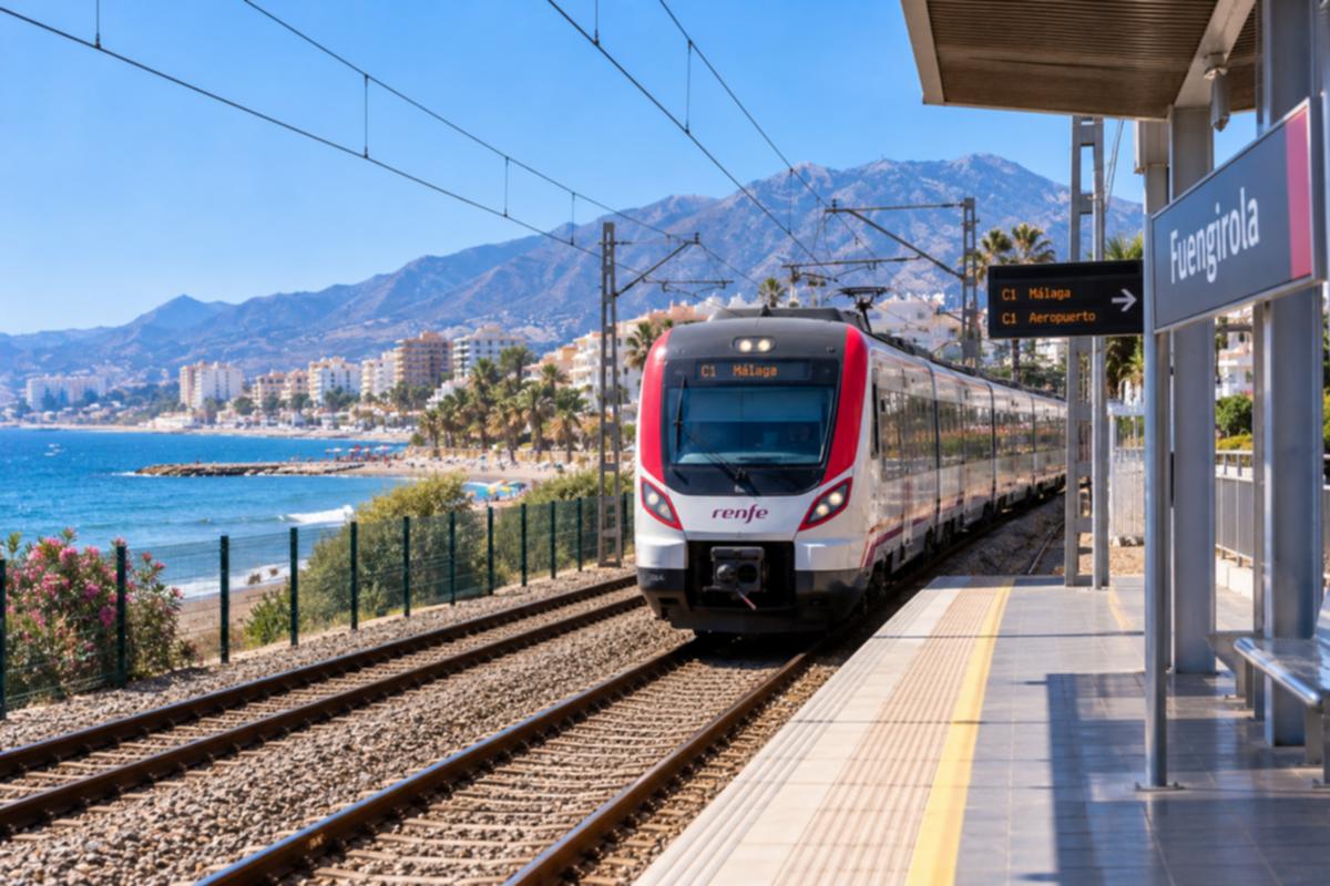 Sechsmonatige Sperrung der C1-Bahnlinie belastet Pendler an der Costa del Sol stark