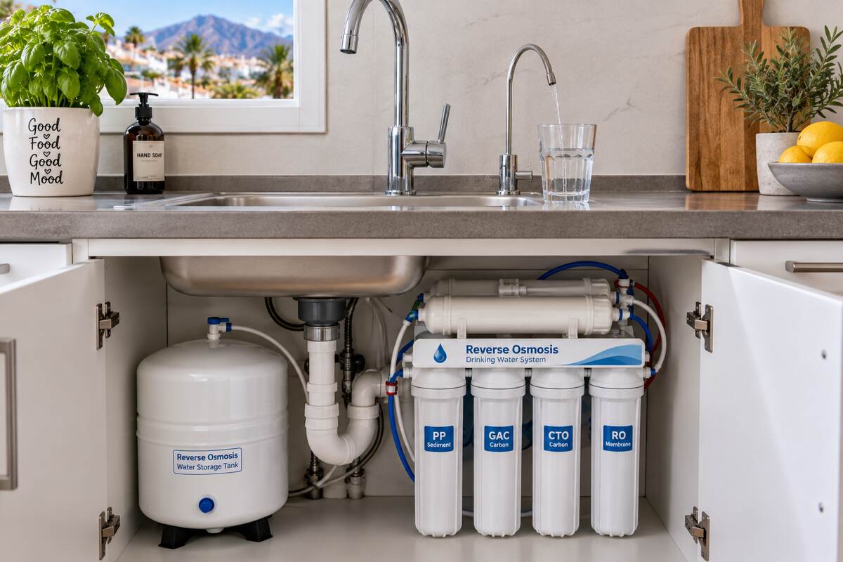Wasserqualität in Málaga: So verbessern Sie Geschmack und Geruch zu Hause